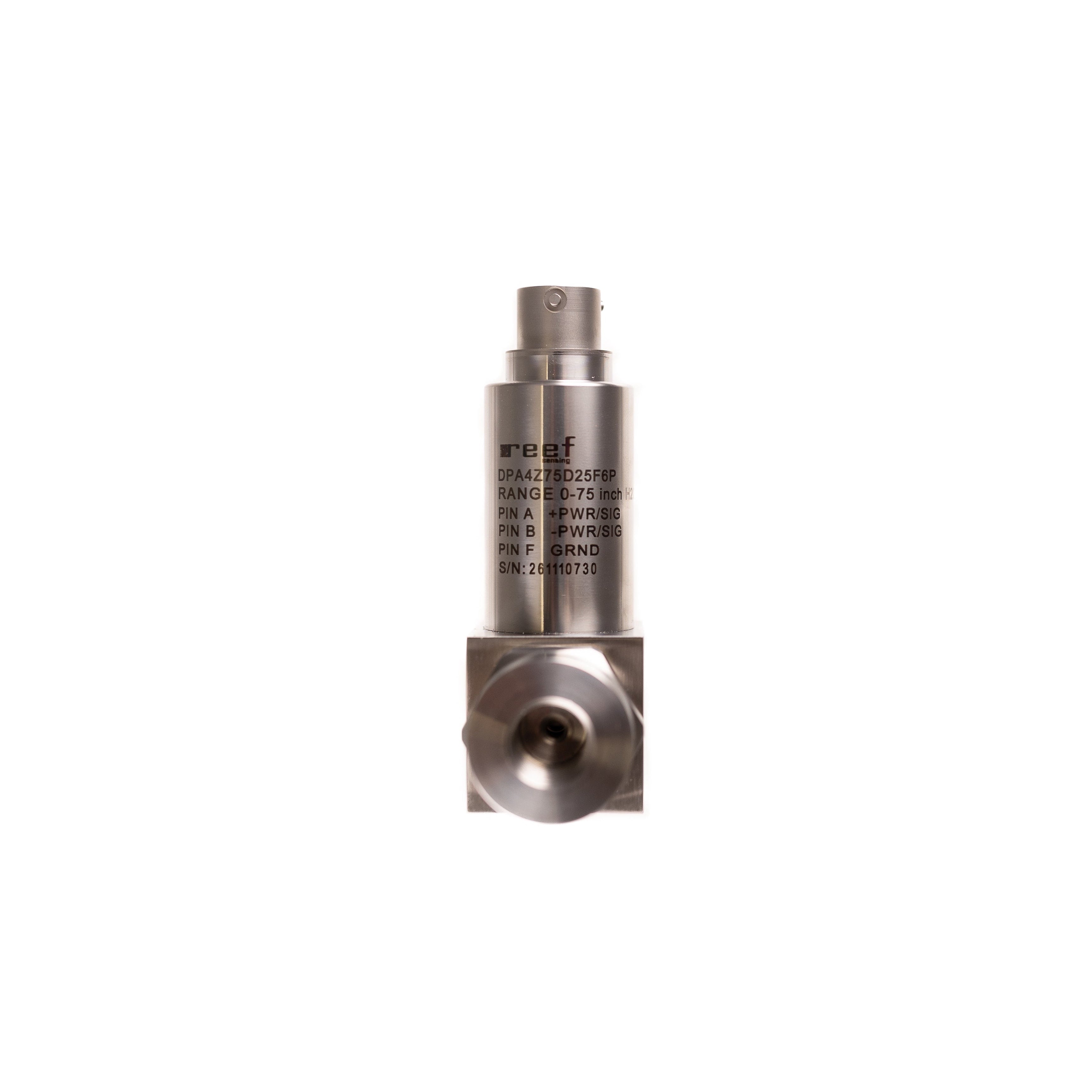 DPA4Z75D25F6P - Differential Pressure Transducer, 0-75" H20, Line Pressure 0-80 psi